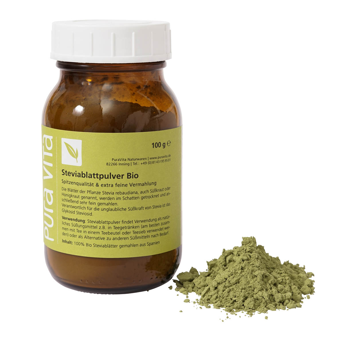 Stevia Blätter gemahlen Bio 500 g