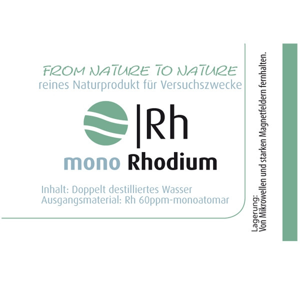 Monoatomares Rhodium 100 ml