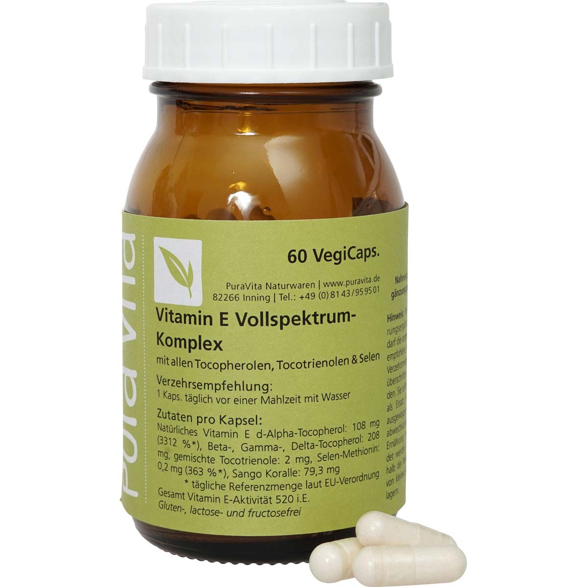 Vitamin E Vollspektrum-Komplex 60 Kaps.