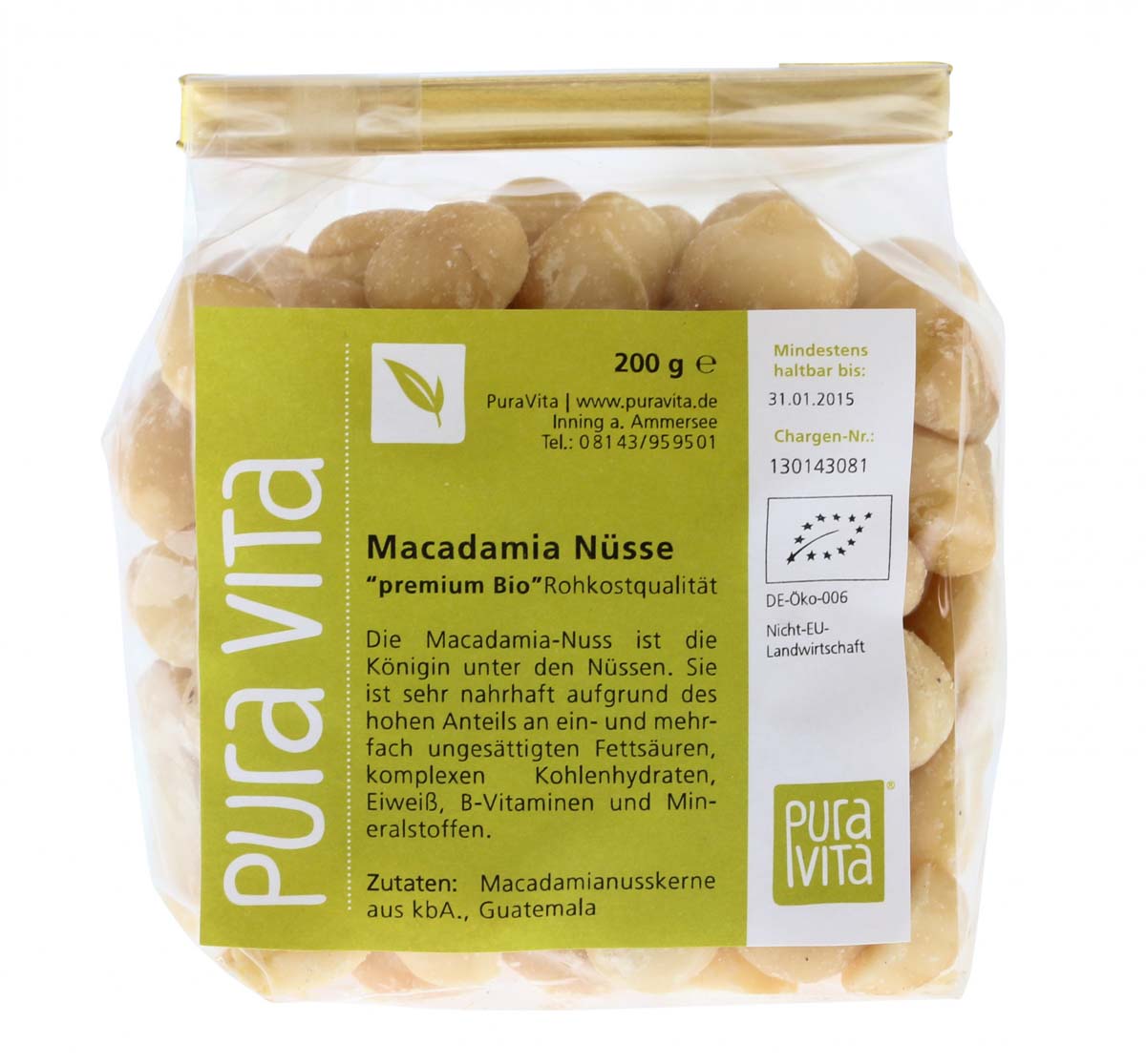 Macadamia "premium Bio" 200 g