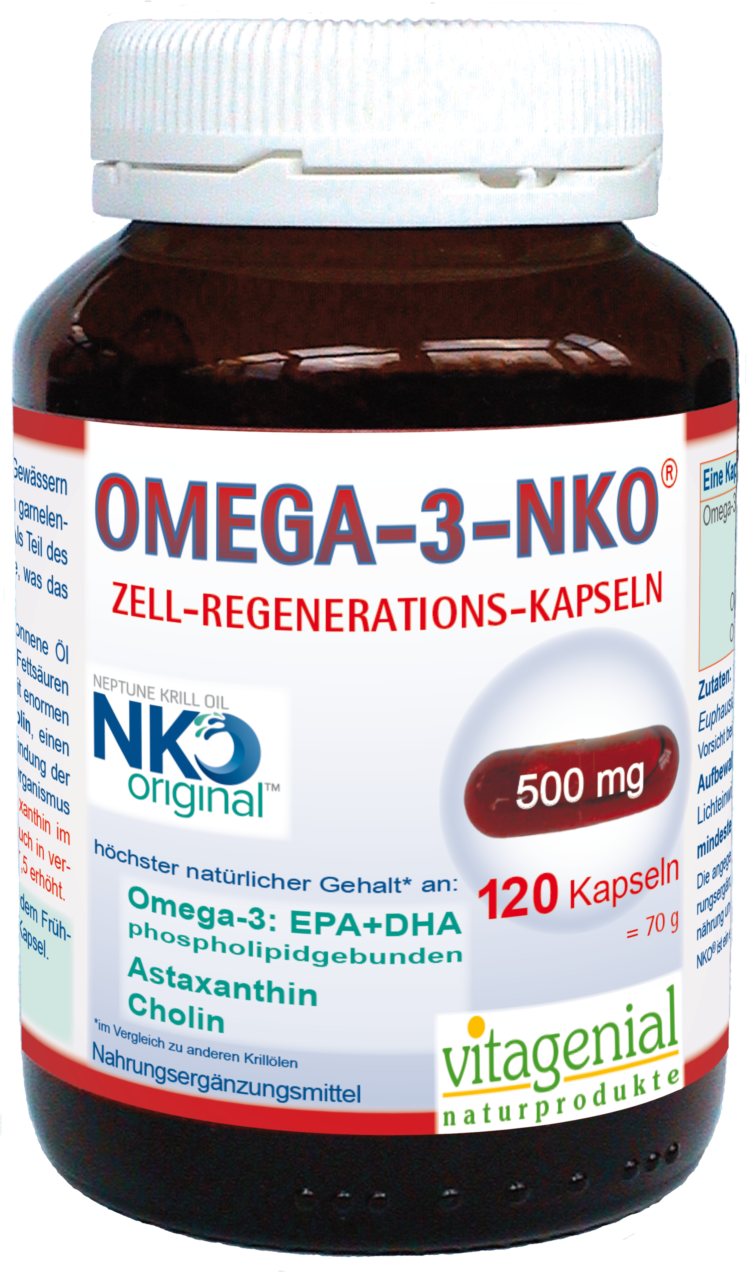 Omega 3 NKO Krill Öl, 120 Kaps.