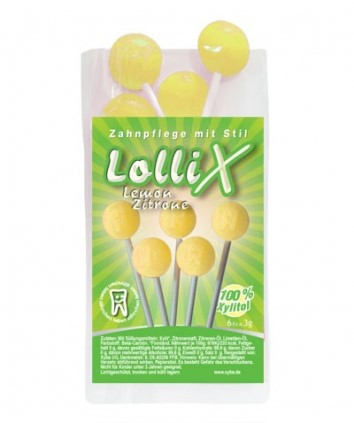 LolliX® Xylitol Lutscher Lemon Zitrone