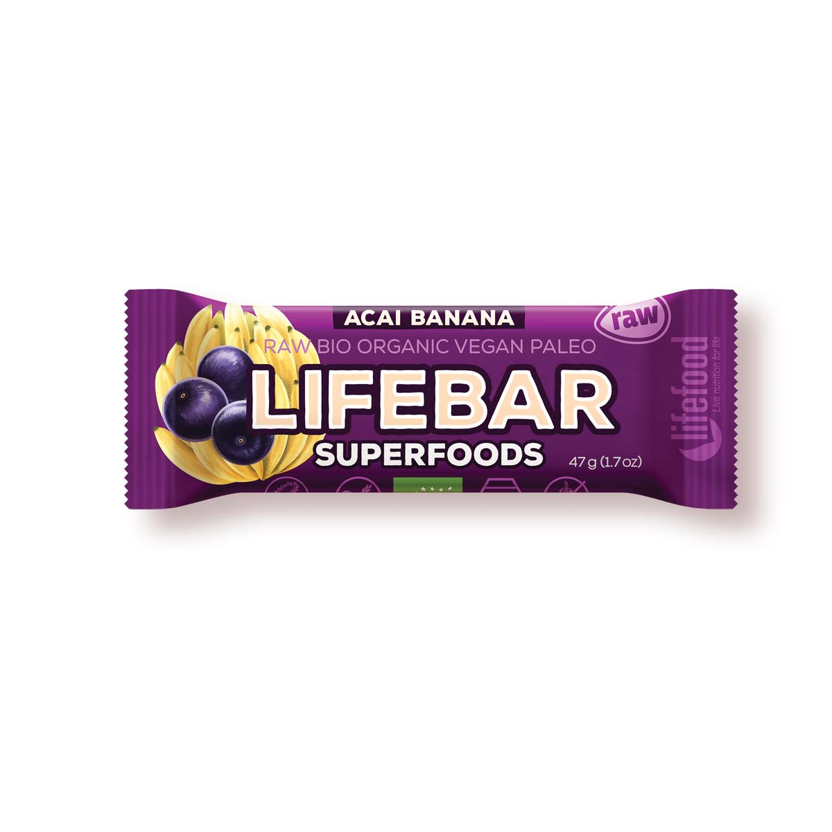 lifebar Superfoods - Acai + Banane, Riegel